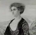 Portrait d'une jeune femme.