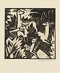 Rehe, vers 1920.