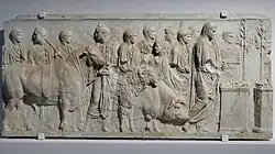 Suovetaurilia. Vers 1-25 EC. Marbre, H. 90 cm. Louvre
