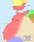 Extension maximale de l'Empire almoravide(début XIIIe&nbsp;siècle)