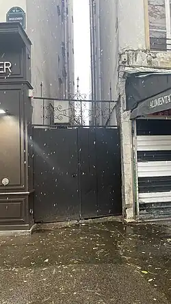 empreinte de l'Ancien Chemin de la Voûte du Cours.