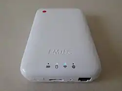 Disque Wi-Fi EMTEC de 500 Go, avec port Ethernet.