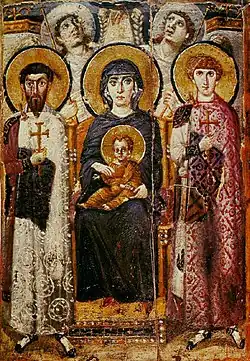 Vierge à l'Enfant (vers 600, monastère Sainte-Catherine du Sinaï)