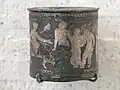Encrier du Ier ou  IIe&nbsp;siècle de Vaison-la-Romaine (Vaucluse) représentant Vénus et ses suivantes ainsi que des petits amours.
