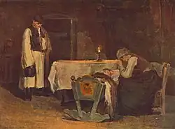 Près du berceau (Bölcső mellett, 1905)