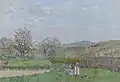 Enfants jouant dans la Prairie, 1875 par Alfred Sisley