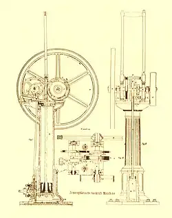 Schéma dans le brevet de 1863.