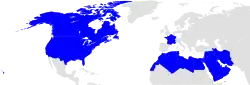 Aire de diffusion d'Ennahar TV