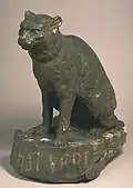 Enseigne Chat vert