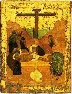 La Mise au tombeau, 1425-1427.