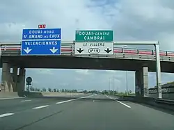 Jonction entre l'autoroute A&nbsp;21 et la RN 421