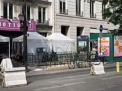 L'accès no&nbsp;2 « Rue du Faubourg-Poissonnière ».