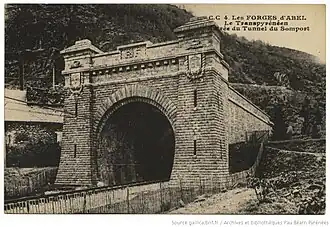 Entrée du tunnel du Somport