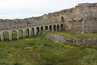 Entrée du château de Methóni.