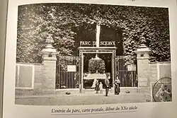 Carte postale, entrée du jardin de la ménagerie, début du XXe siècle