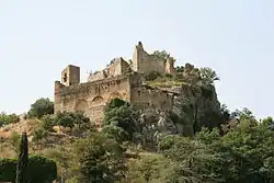Colline du château, vue est, avant chantier (2007).