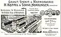Publicité pour l'entreprise Max Koppel & Sons. 1911