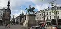 La statue depuis la Leopoldplaats en 2019.