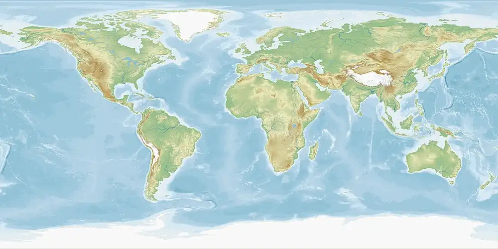 Localisation de La Réunion dans le Monde