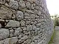Muraille de la cité d'Eryx en Sicile avec réutilisation d'une base antérieure (IVe&nbsp;– IIIe&nbsp;siècles&nbsp;av. J.-C.).