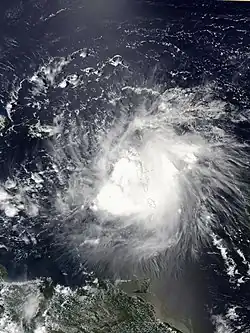 Erika le 27 août à 17 h 25 UTC