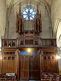 Orgue de tribune et tambour de porte, 1886.