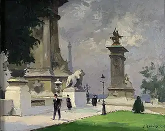 L'Entrée du Pont Alexandre III, 1920