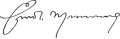 Signature de Ernest Manning