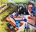 Frankfurter Westhafen, 1916, huile sur toile (84 × 95 cm), musée Folkwang, Essen.