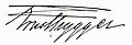 Signature de Ernst Trygger