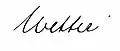 Signature de Ernst Wetter