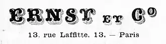 logo de Ernst et C°