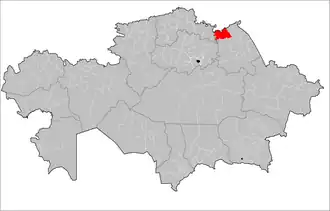 Localisation de District d'Ertis