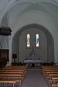 La nef centrale de l'église (juil.&nbsp;2011)