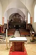 Vue intérieure de l'église.