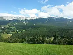 Les Arêtes de Gerbier (de loin).