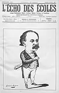 Caricature d'Alfred Espinas, L’Écho des écoles, 22 janvier 1893