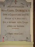 Stèle Abbé Dumortier.