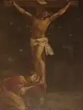 Tableau du Christ sur la croix.