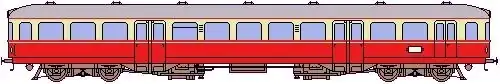 Schéma de profil de l'autorail