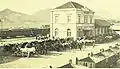 La gare ferroviaire de Santa Maria en 1914.
