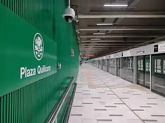 La station Plaza Quilicura.