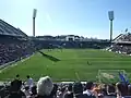 Vue générale de la tribune nord durant le match Hércules-Elche