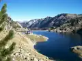 Vue sur le lac et le refuge