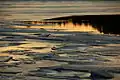 Glace sur le lac d'Engolasters