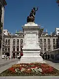 Statue érigée à Santander en mémoire de Pedro Velarde. Sur la statue il y a une inscription qui dit: Santander à la gloire du héros. 1880.