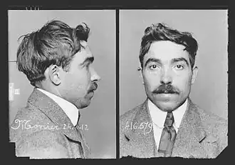 Photographie anthropométrique d'Étienne Monier.