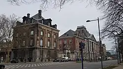Les casernes militaires d'Etterbeek, située boulevard Général Jacques, ici la caserne Major Géruzet.