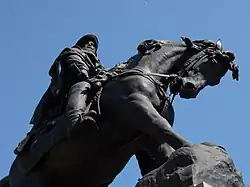Monument équestre à Garibaldi.