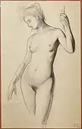 Gustave Moreau, Étude pour La Sirène et le Poète, c.1895, Paris, musée Gustave Moreau.